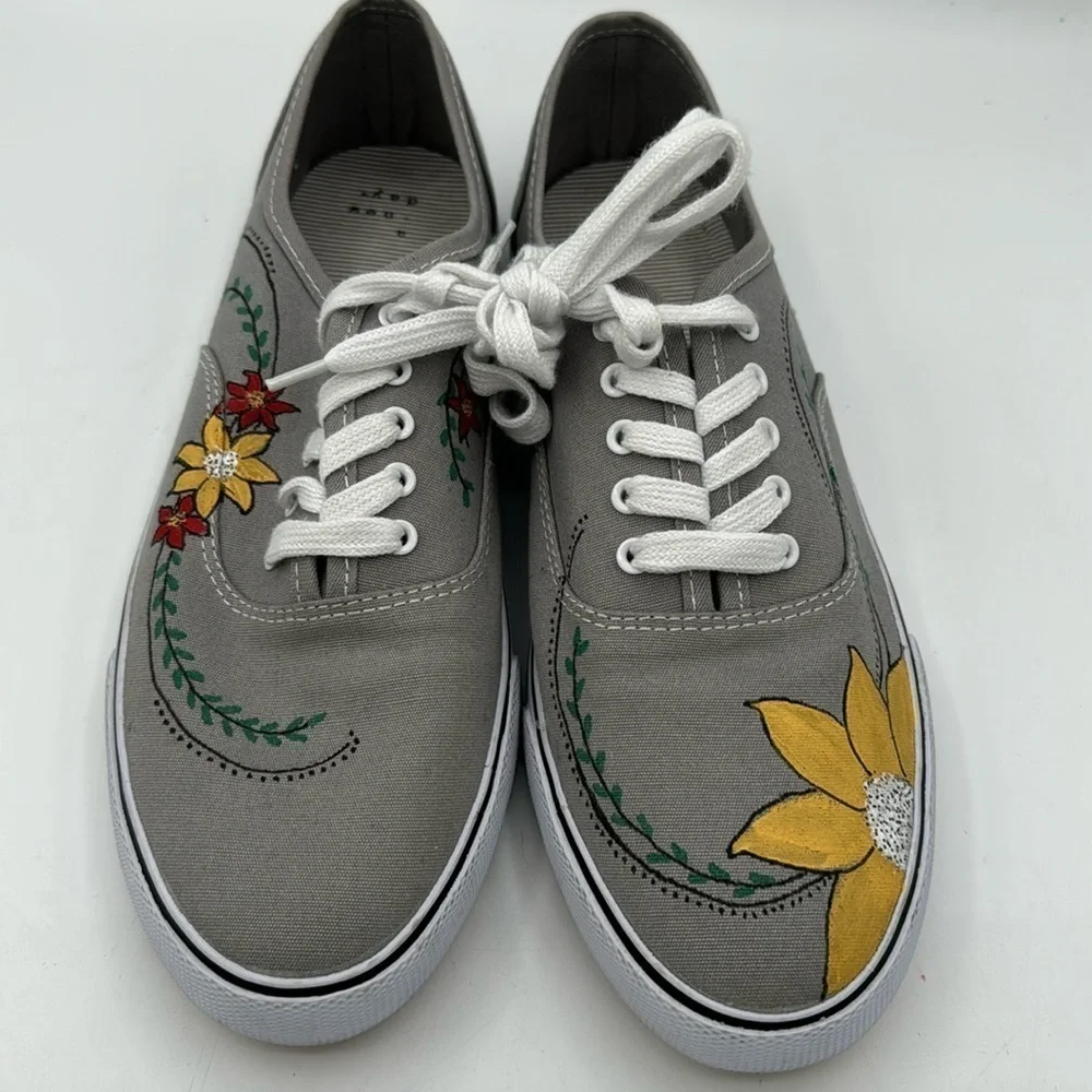 A New Day painted sneakers. Size 11 - cute! Light wear